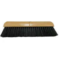 Houten zaalveger kunstvezel 29 cm